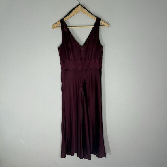 Vintage Donna Rocco 100% Silk Evening Holiday Party Dress Midi Sz 8 90s Y2K - Picture 4 of 8